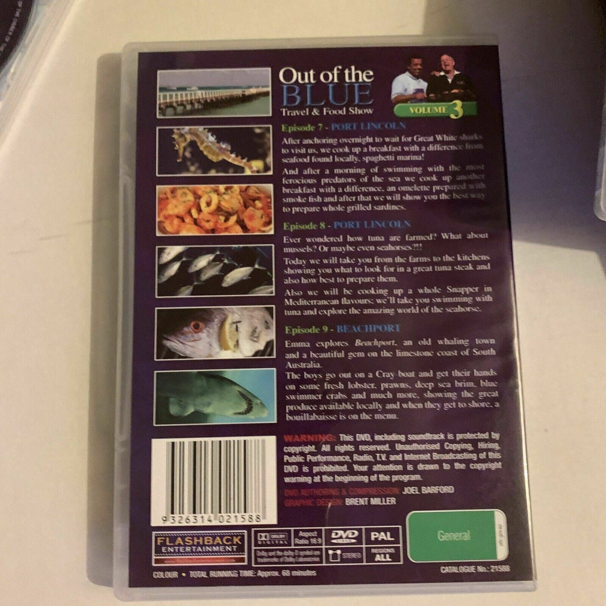 Out of the BLUE Travel & Food Show (DVD,2002) Michael Angelakis, Michael Keenan