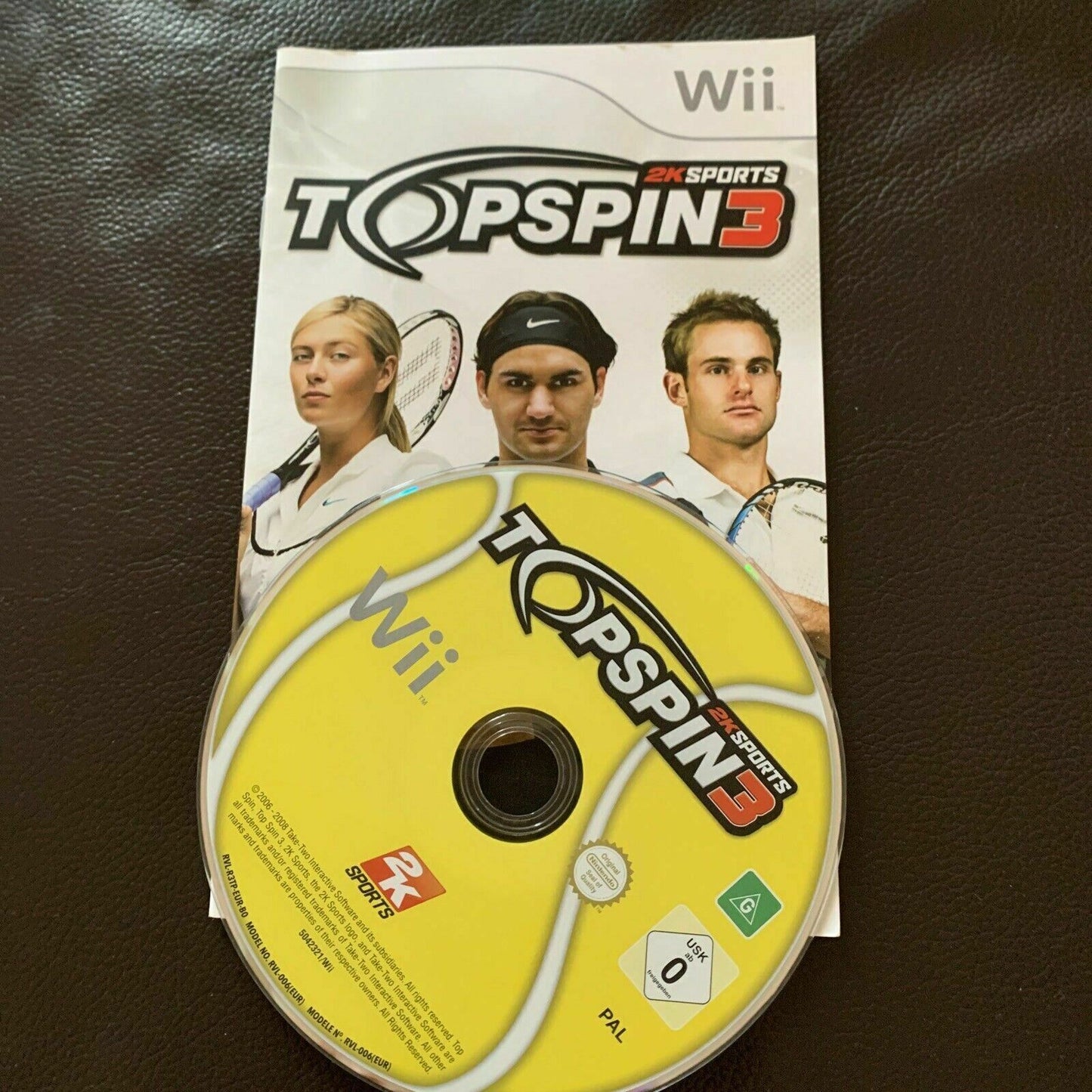 Top Spin 3 - Nintendo Wii PAL Game Complete with Manual