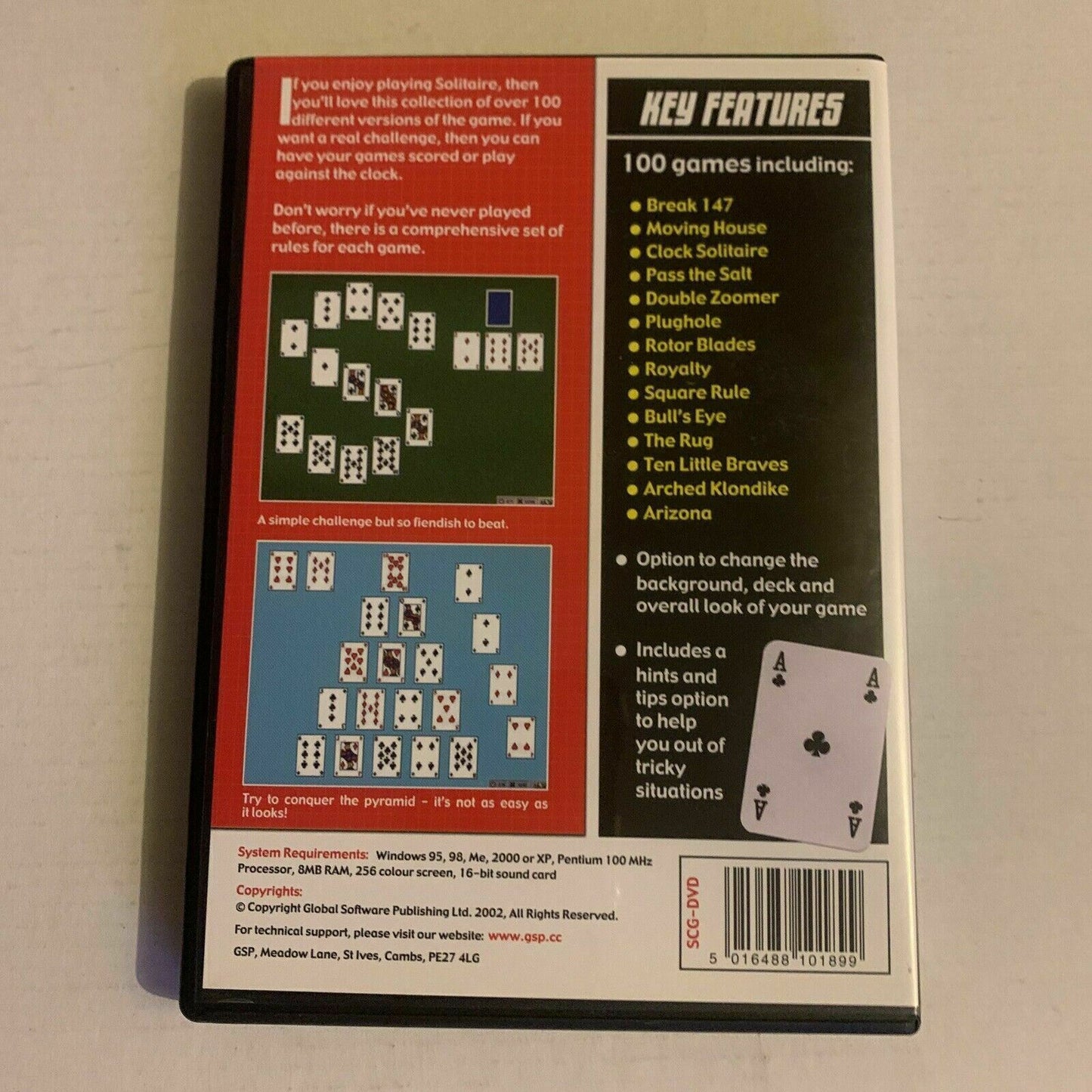 100 Versions Of Solitaire Games - PC CDROM Windows Game