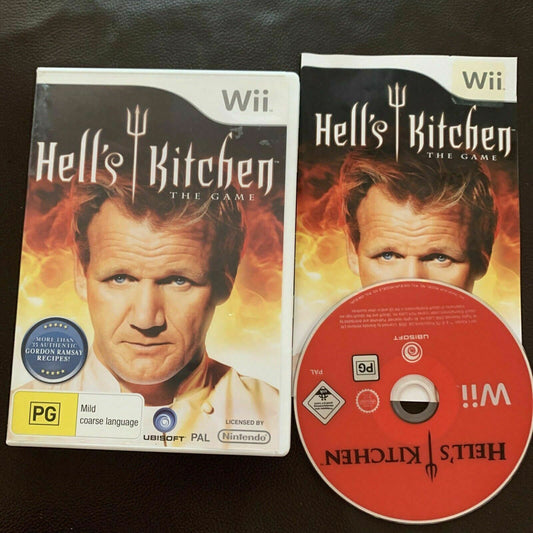 Hell's Kitchen :The Game - Nintendo Wii PAL Game with Manual