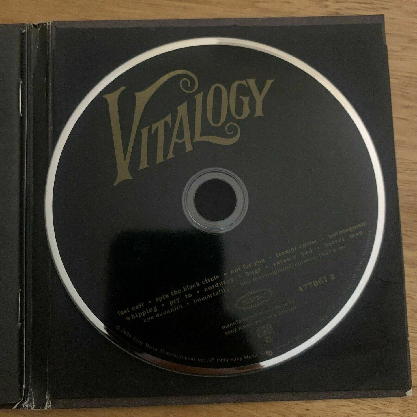 Pearl Jam – Vitalogy  CD DIGIPAK