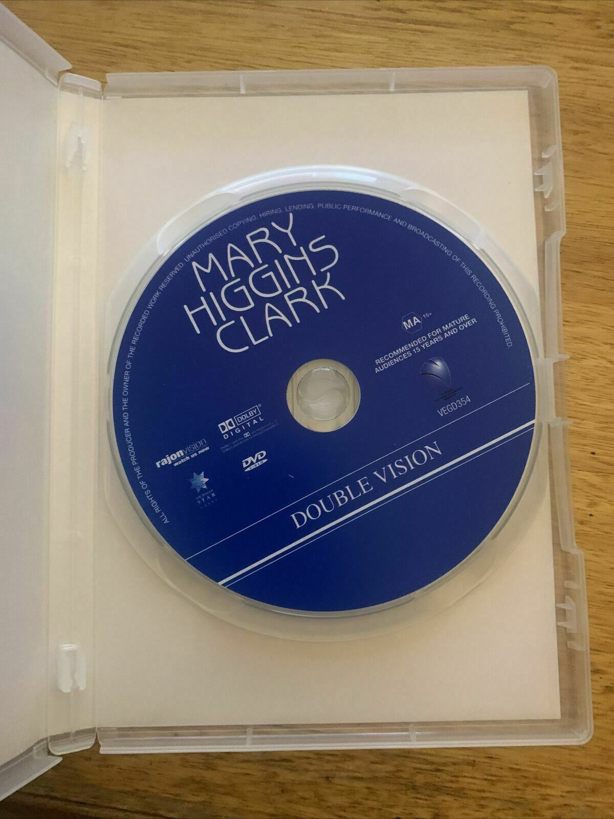 Mary Higgins Clark - Double Vision (DVD, 1992) Kim Cattrall, Christopher Lee