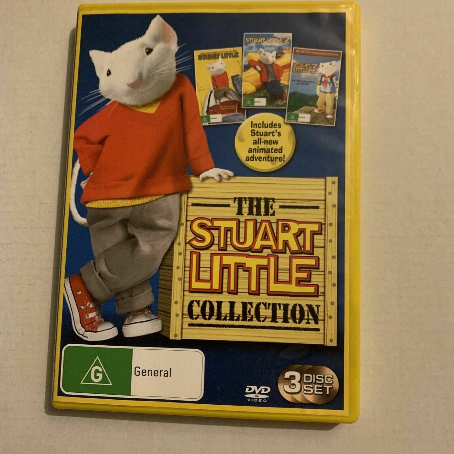 The Stuart Little Collection 1,2,3 (DVD, 2010) Michael J. Fox. Region 4