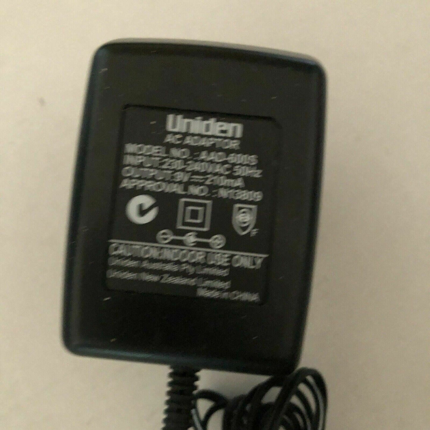 Uniden Cordless Telephone Charger + AC Adapter AAD-600S