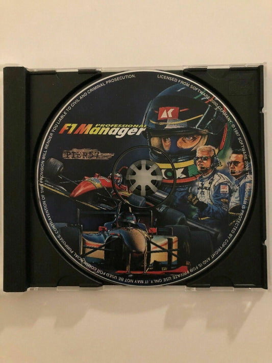 F1 Manager Professional 1997 - PC CD Racing Simulation Mechanic Pit Game