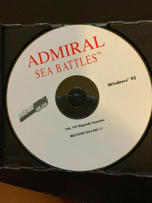 Admiral Sea Battles - PC Cdrom Windows 95 Classic Vintage 1997 Game