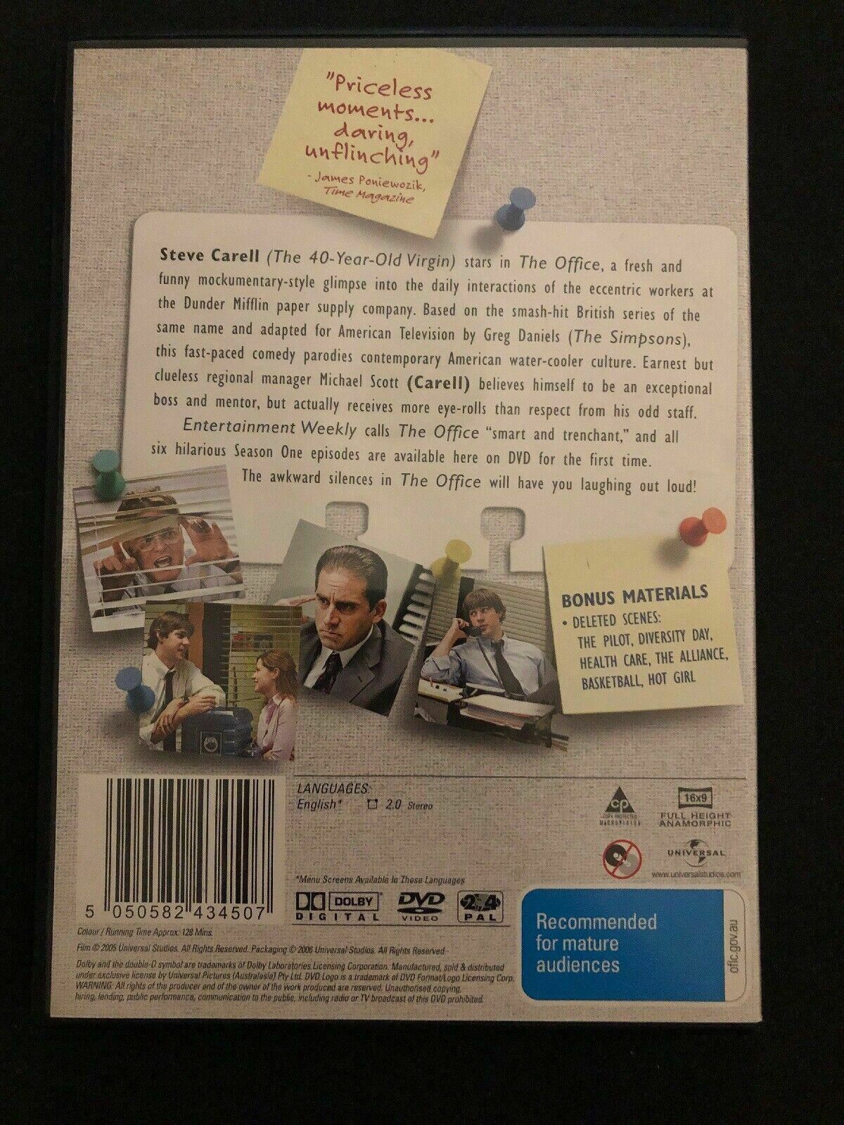 The Office : Season 1 - US Version (DVD, 2006) Region 4
