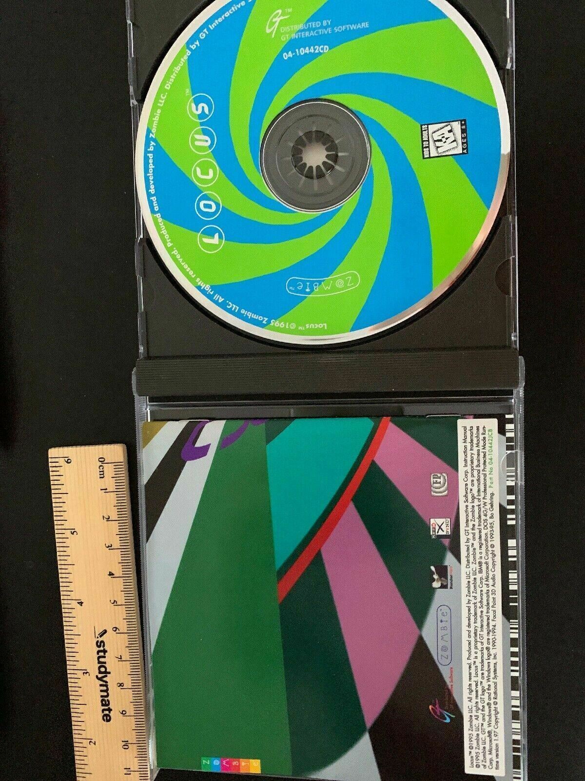 Locus - PC CD-ROM 1995 A Virtual Reality Sports Racing Windows 95 DOS