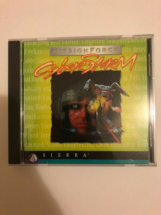 *RARE* MissionForce: CyberStorm - PC CD-ROM Game Win95 Strategy Game 1996