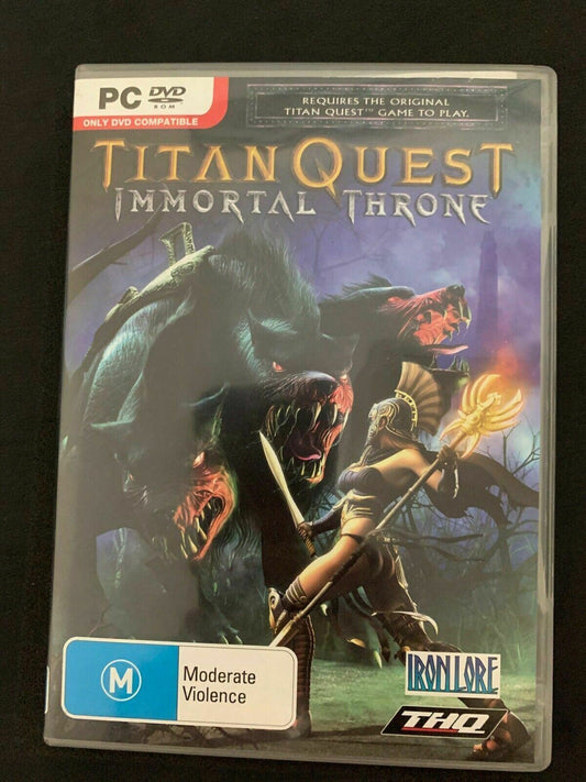 Titan Quest: Immortal Throne Expansion - PC DVD Windows 2007  Game