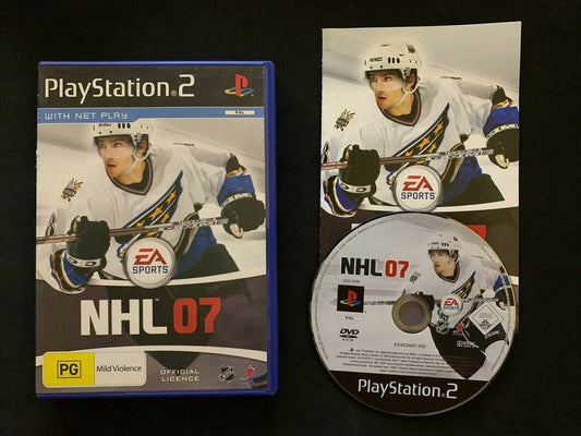 NHL 07 - PlayStation PS2 PAL Ice Hockey Game with Manual