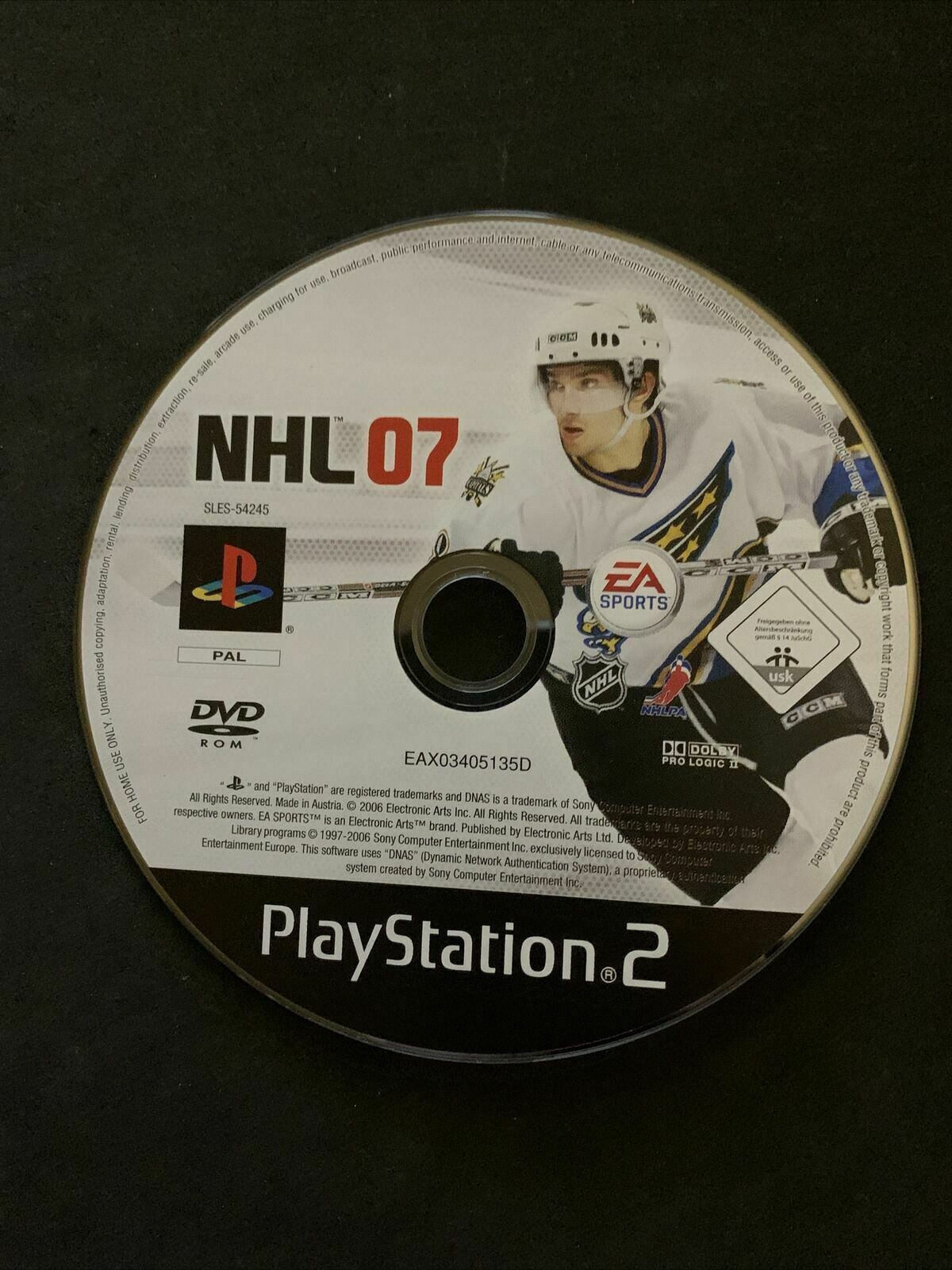 NHL 07 - PlayStation PS2 PAL Ice Hockey Game with Manual