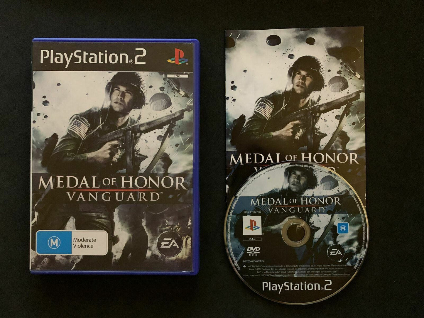 Medal of Honor: Vanguard - PlayStation PS2 PAL Game with Manual