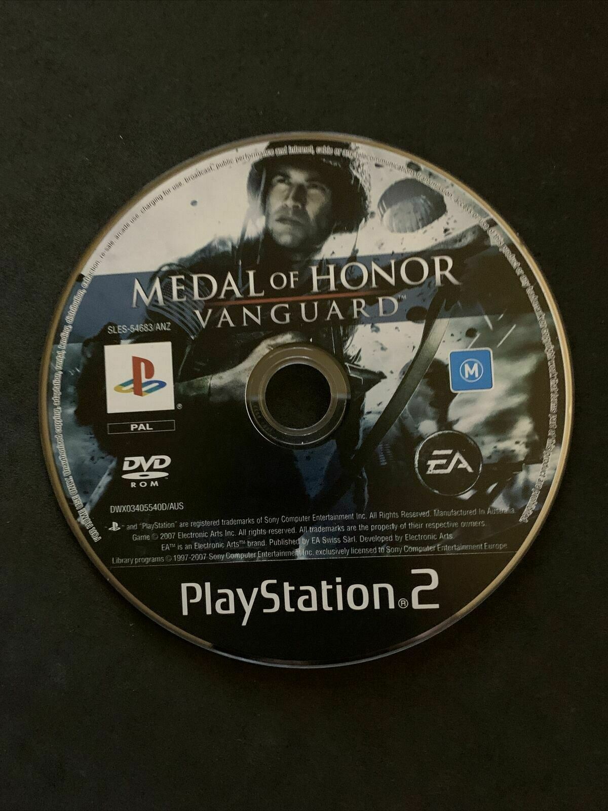 Medal of Honor: Vanguard - PlayStation PS2 PAL Game with Manual