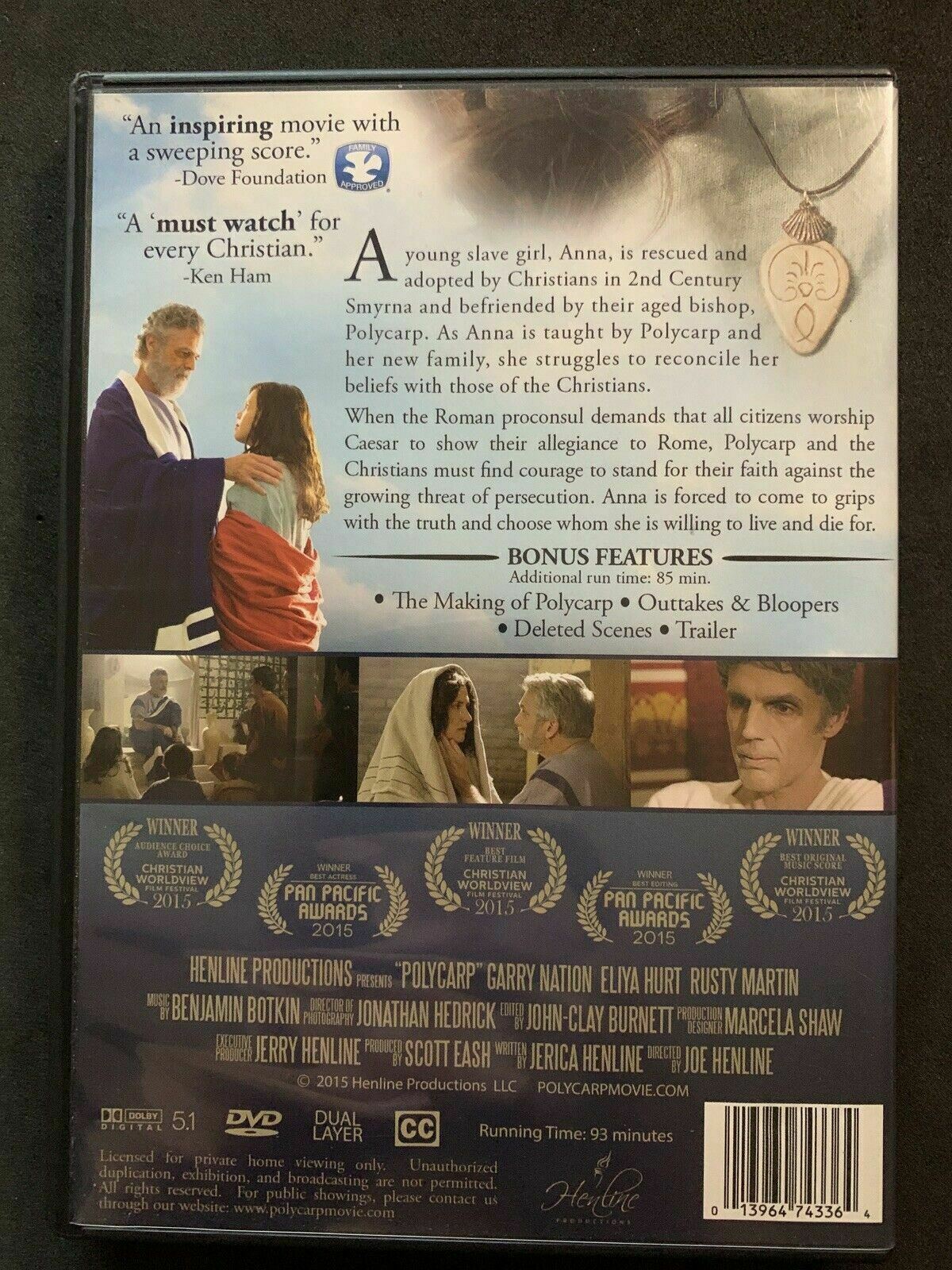 Polycarp (DVD,2015) Garry Nation, Eliya Hurt, Rusty Martin. Region 1