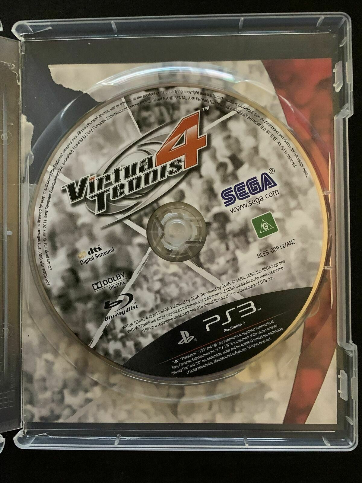 Virtua Tennis 4 - PlayStation PS3 Game