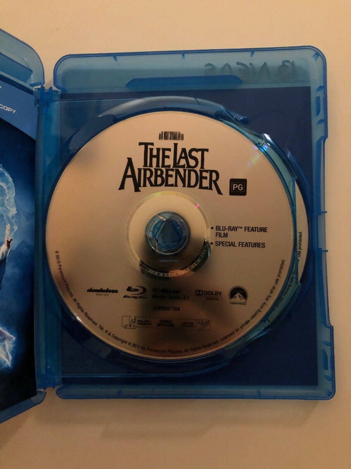 The Last Airbender (Blu-ray, 2010, 2-Disc Set) Region B