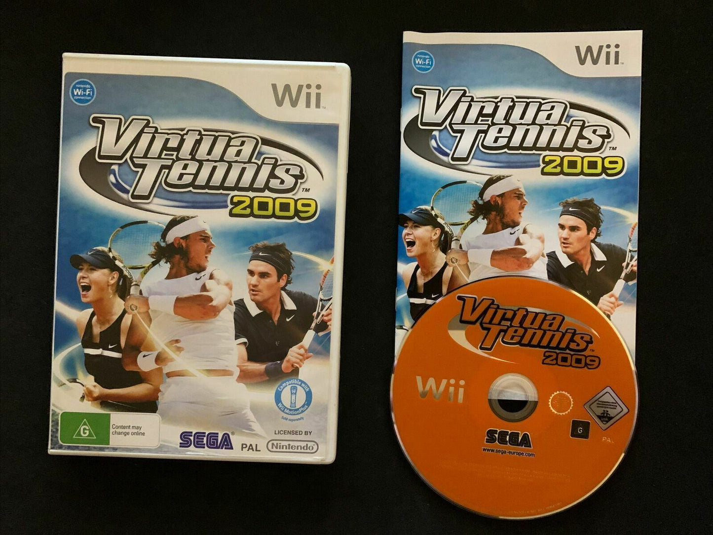 Virtua Tennis 2009 - Nintendo Wii PAL with Manual