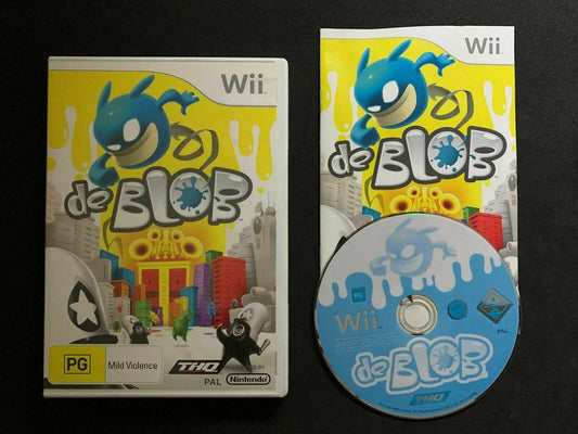 De Blob - Nintendo Wii PAL Game with Manual