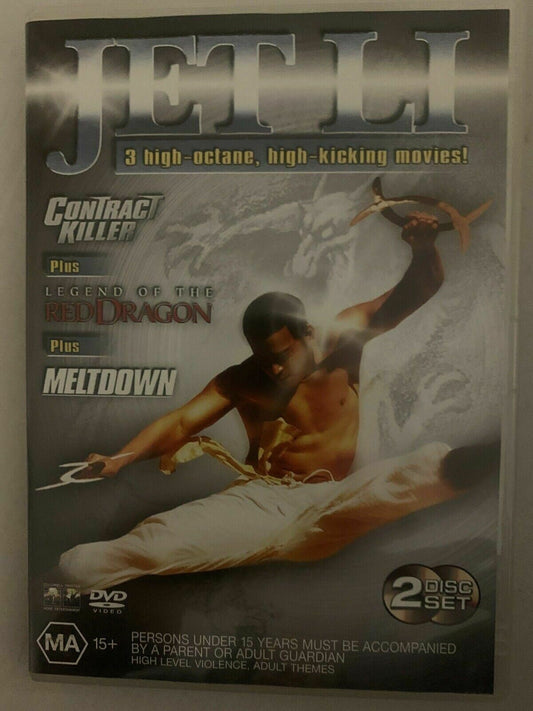 Contract Killer / Meltdown / Legend of the Red Dragon (DVD, 2-Disc Set)  JET LI