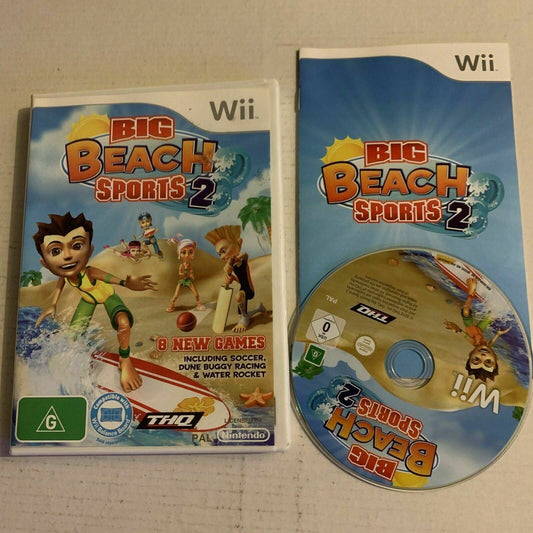 Big Beach Sports 2 - Nintendo Wii PAL Game with Manual