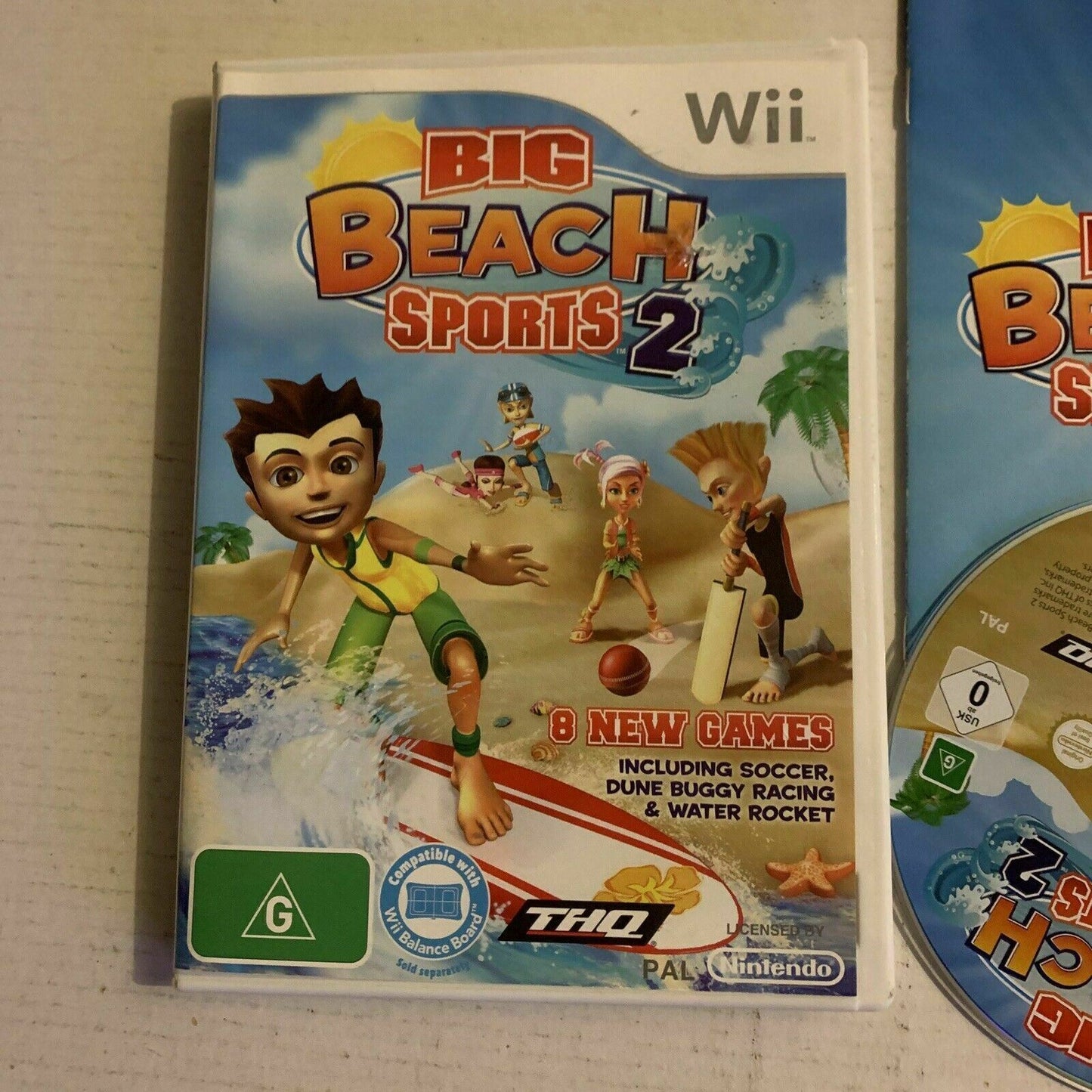 Big Beach Sports 2 - Nintendo Wii PAL Game with Manual