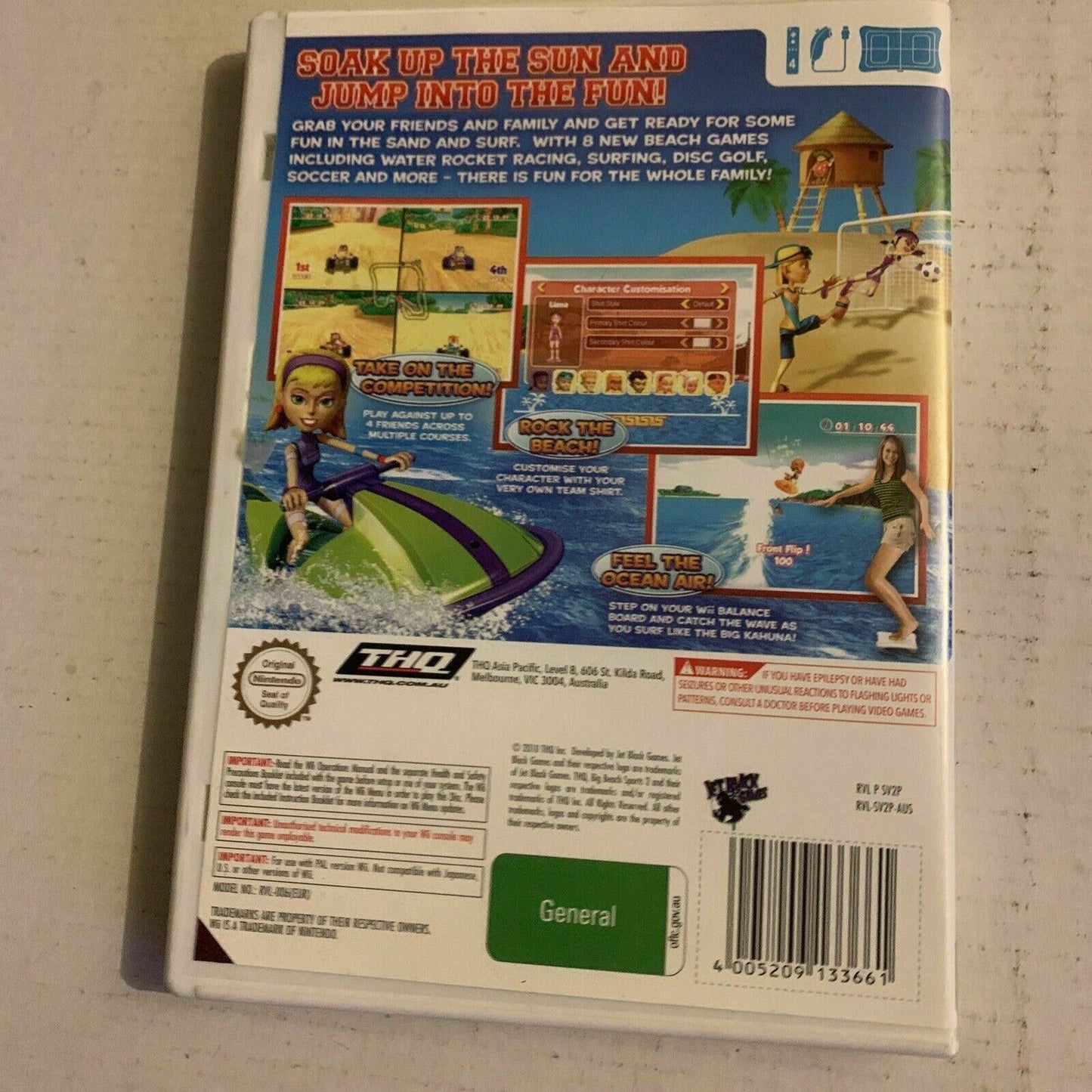 Big Beach Sports 2 - Nintendo Wii PAL Game with Manual