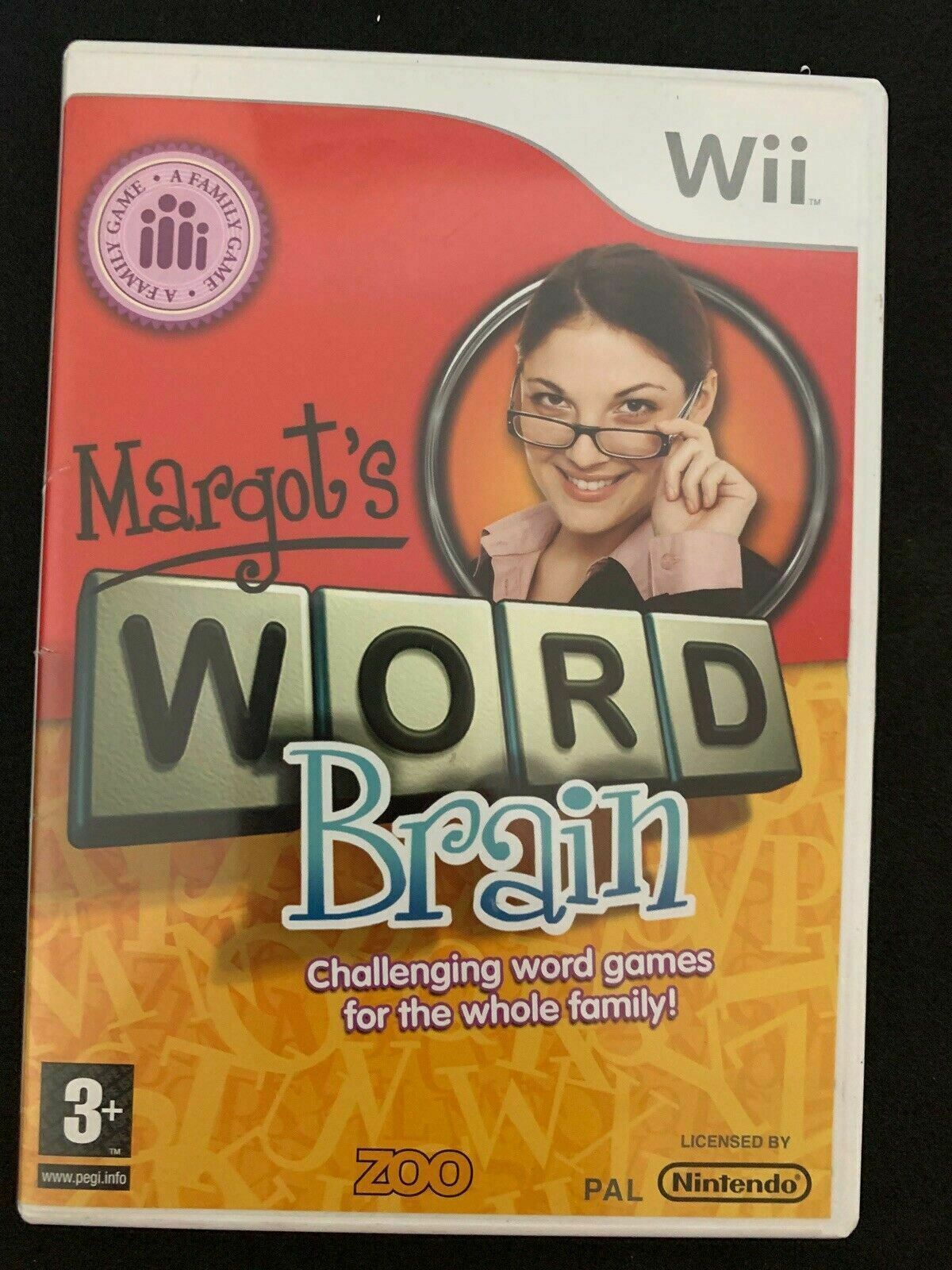 Margot's Word Brain - Nintendo Wii PAL Game with Manual