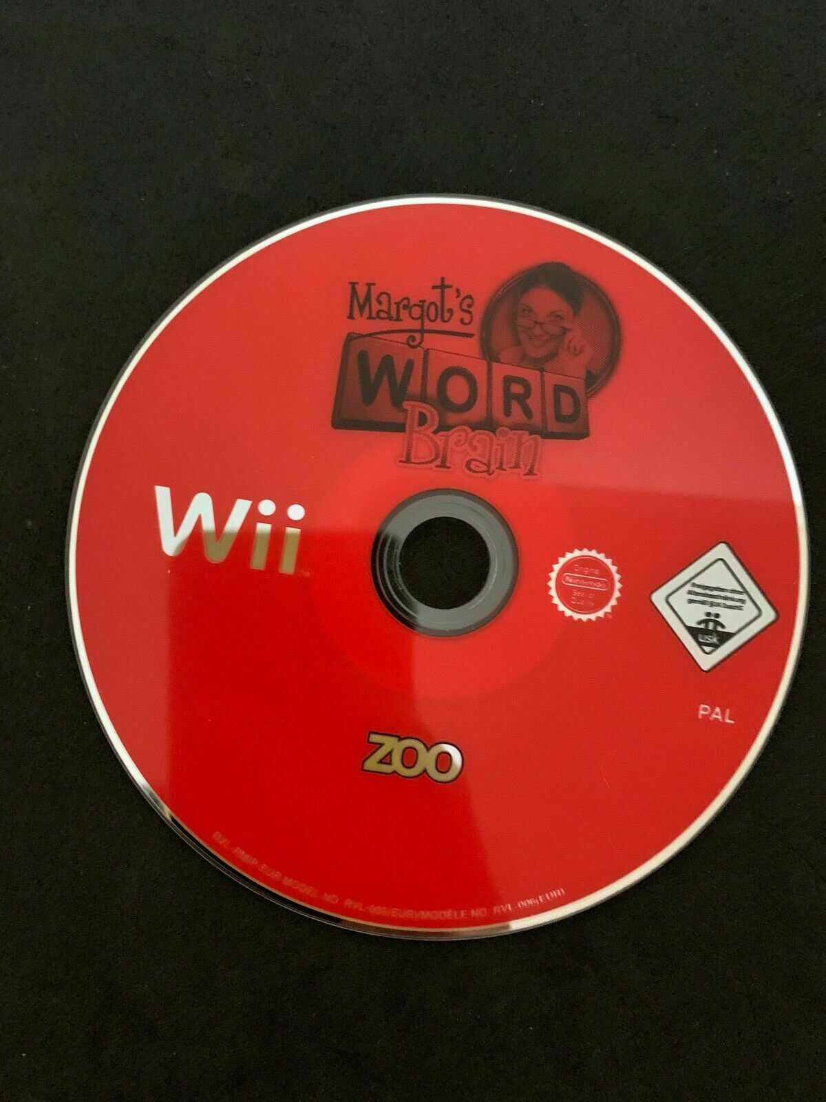 Margot's Word Brain - Nintendo Wii PAL Game with Manual