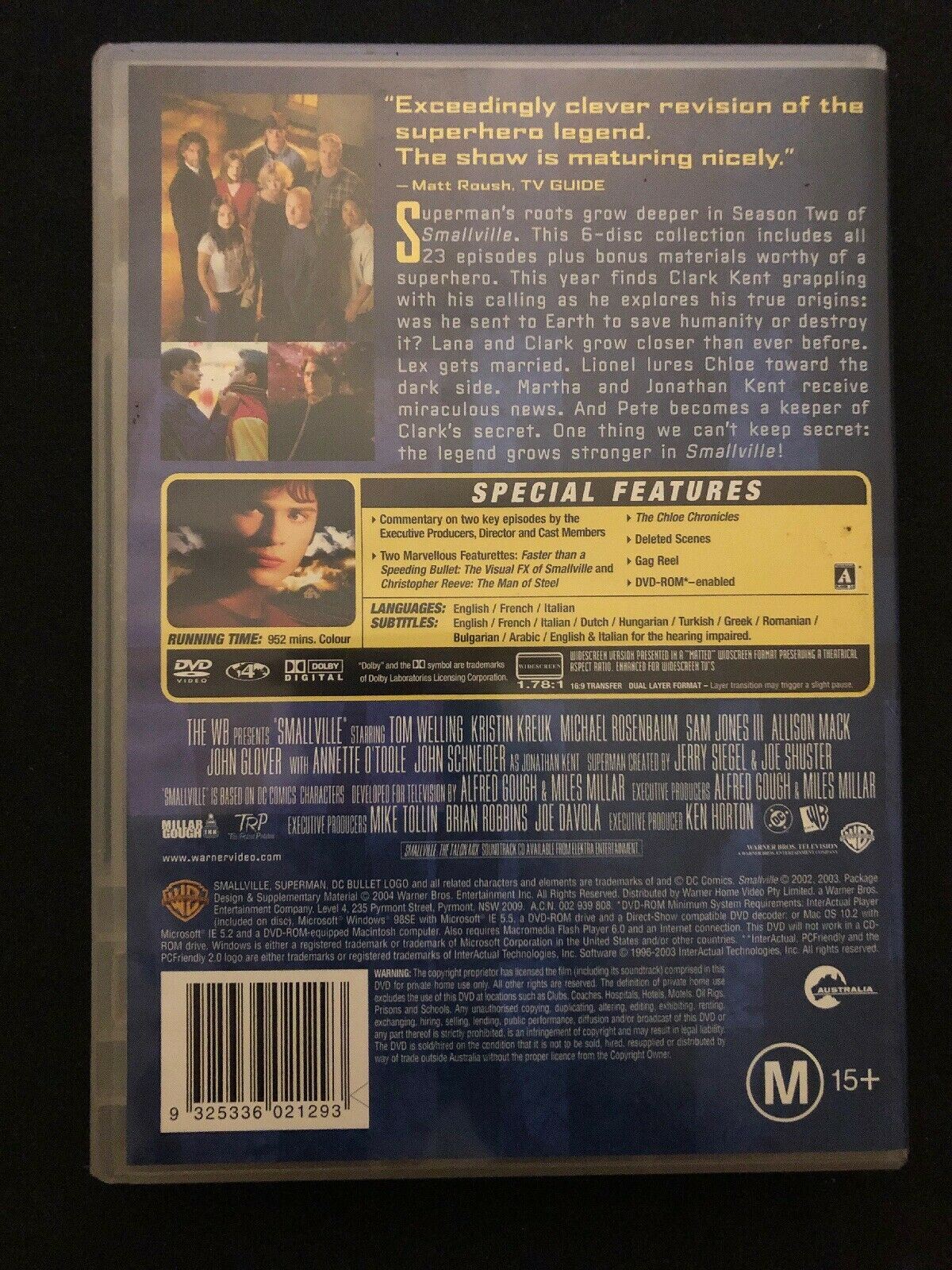 Smallville : Season 2 (DVD, 6-Disc) Collection With Bonus Booklet