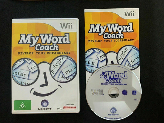 My Word Coach: Improve Your Vocabulary - Nintendo Wii PAL Game with Manual