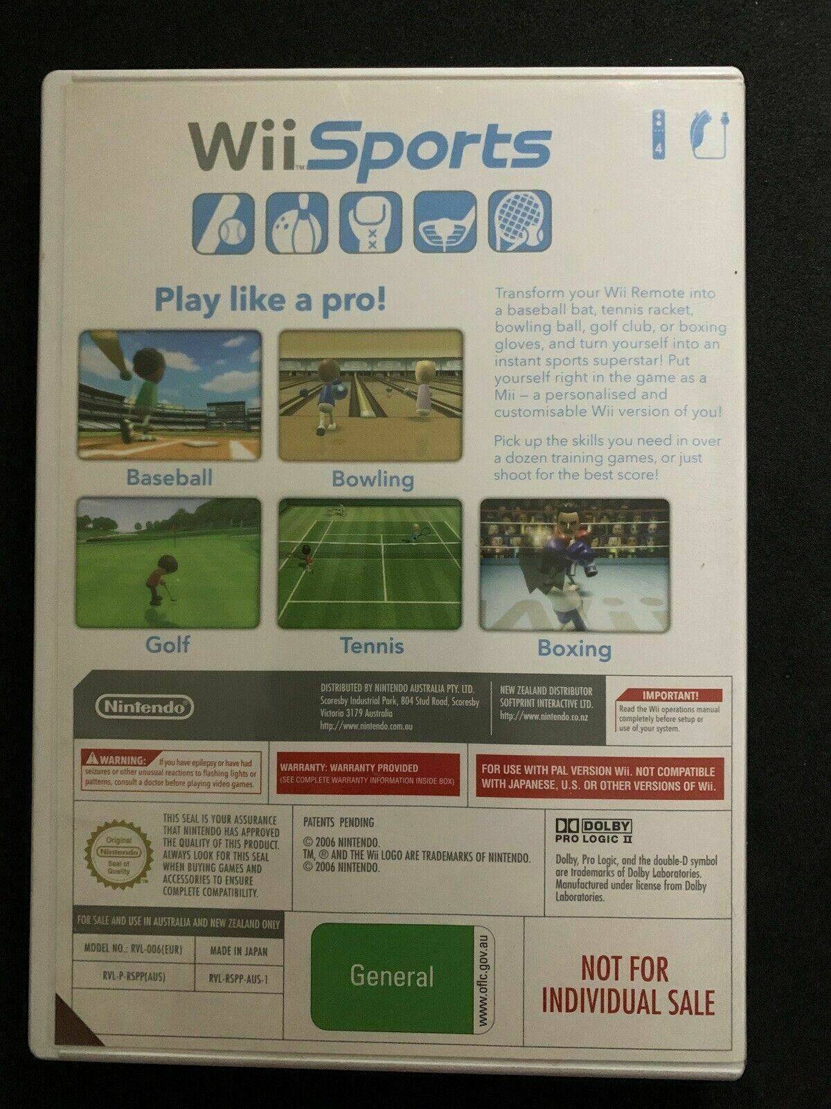 Wii Sports + Wii Play - Nintendo Wii PAL Game