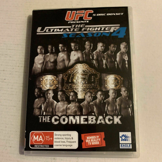UFC Ultimate Fighter : Season 4 (DVD, 2008) Randy Couture. Region 4