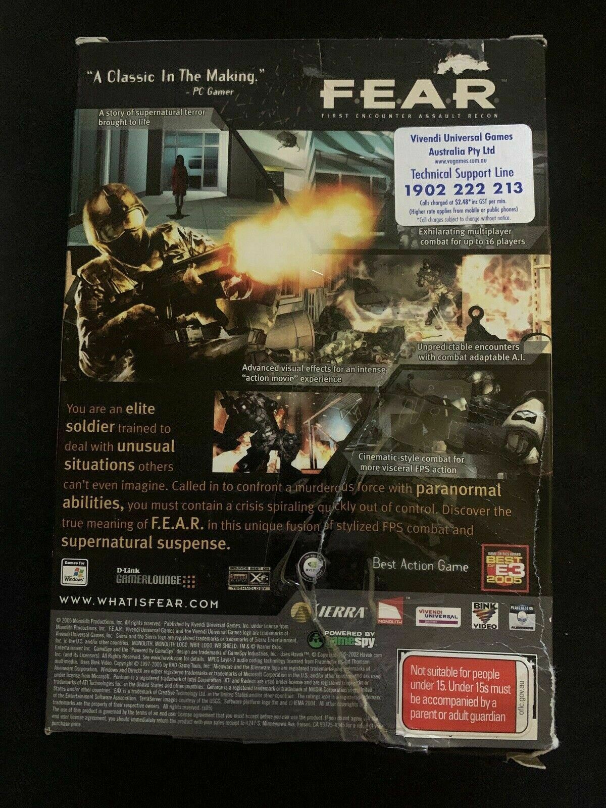 FEAR First Encounter Assault Recon - PC Windows Shooter Game