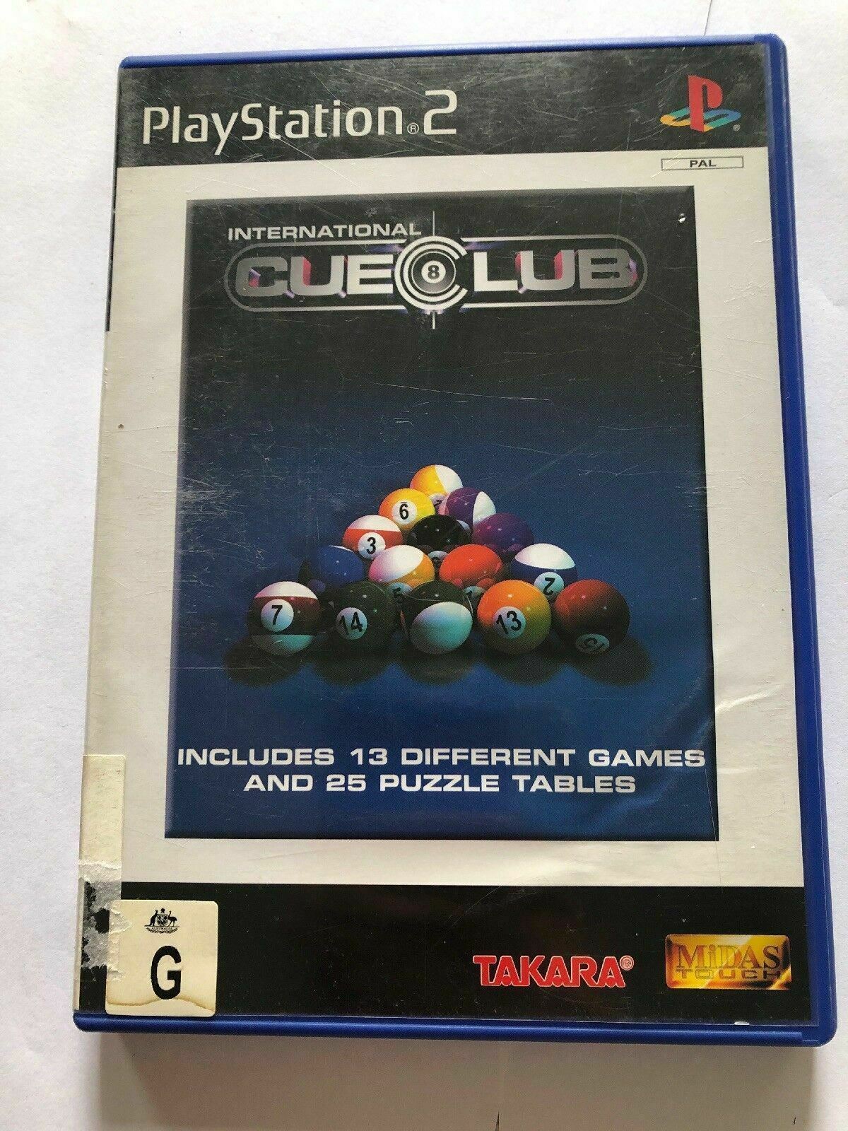 International Cue Club - PS2 PAL Game with Manual