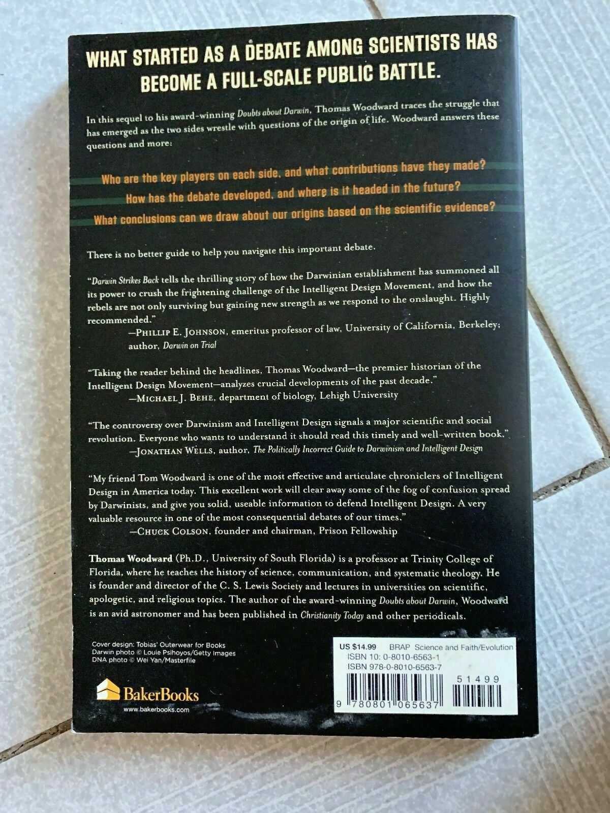 Darwin Strikes Back: Defining the Science of Intelligent Design -Thomas Woodward