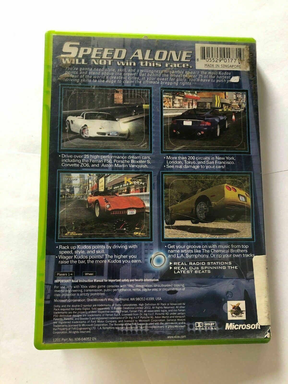 Project Gotham Racing - Microsoft Xbox Original PAL Game