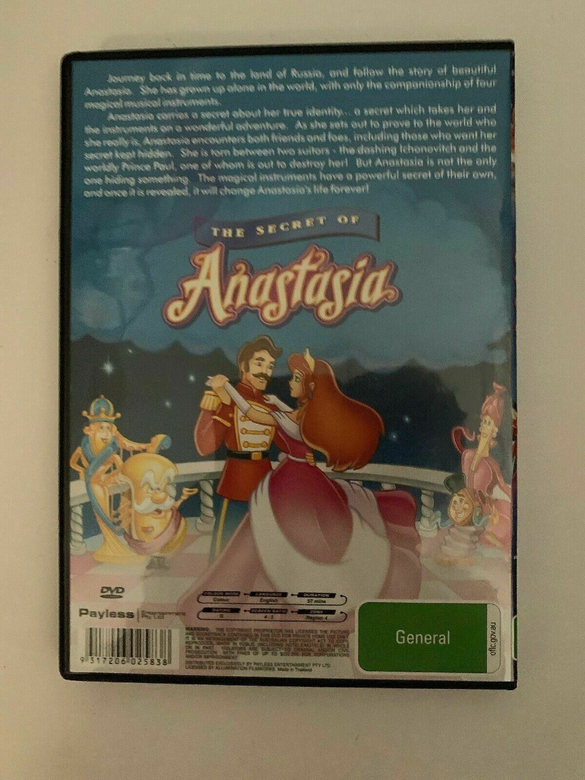 The Secret Of Anastasia (DVD, 1997) All Regions