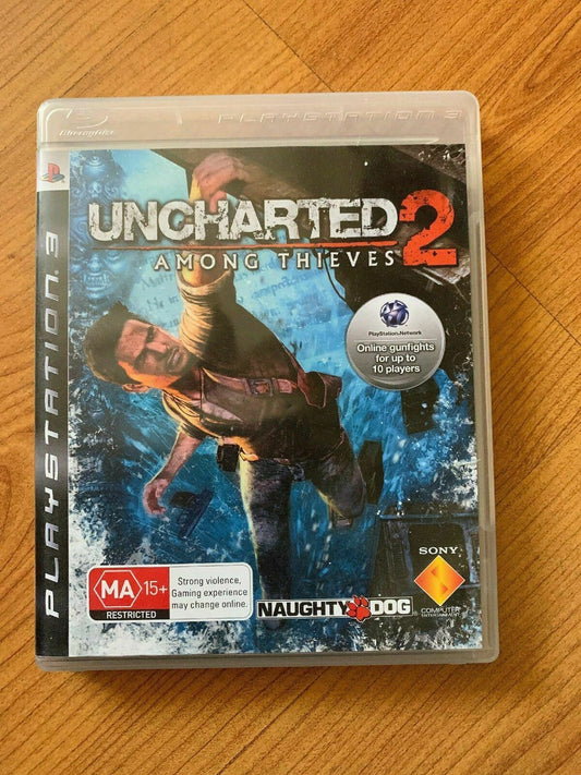 Uncharted 2: Among Thieves - Sony PlayStation 3 PS3 Game 2009 with Manual