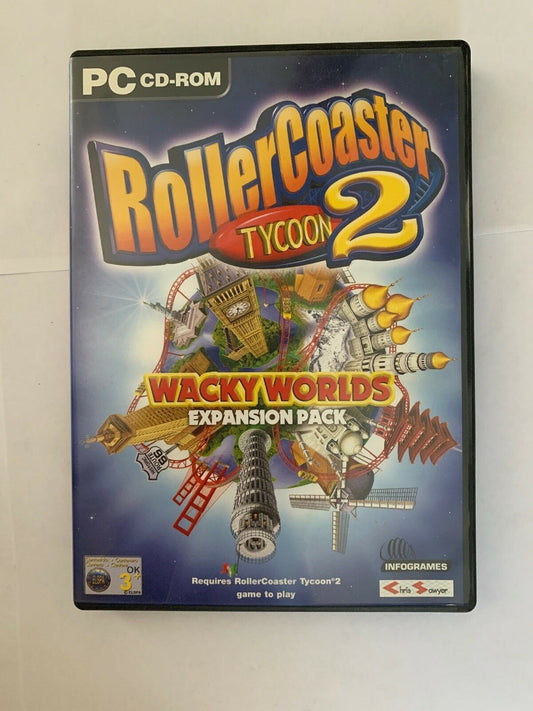 RollerCoaster Tycoon 2 - Wacky Worlds Expansion Pack (PC, Windows)