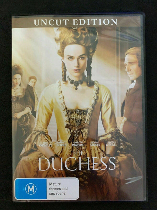 The Duchess - Uncut Edition (DVD, 2008) Keira Knightley, Ralph Fiennes. Region 4