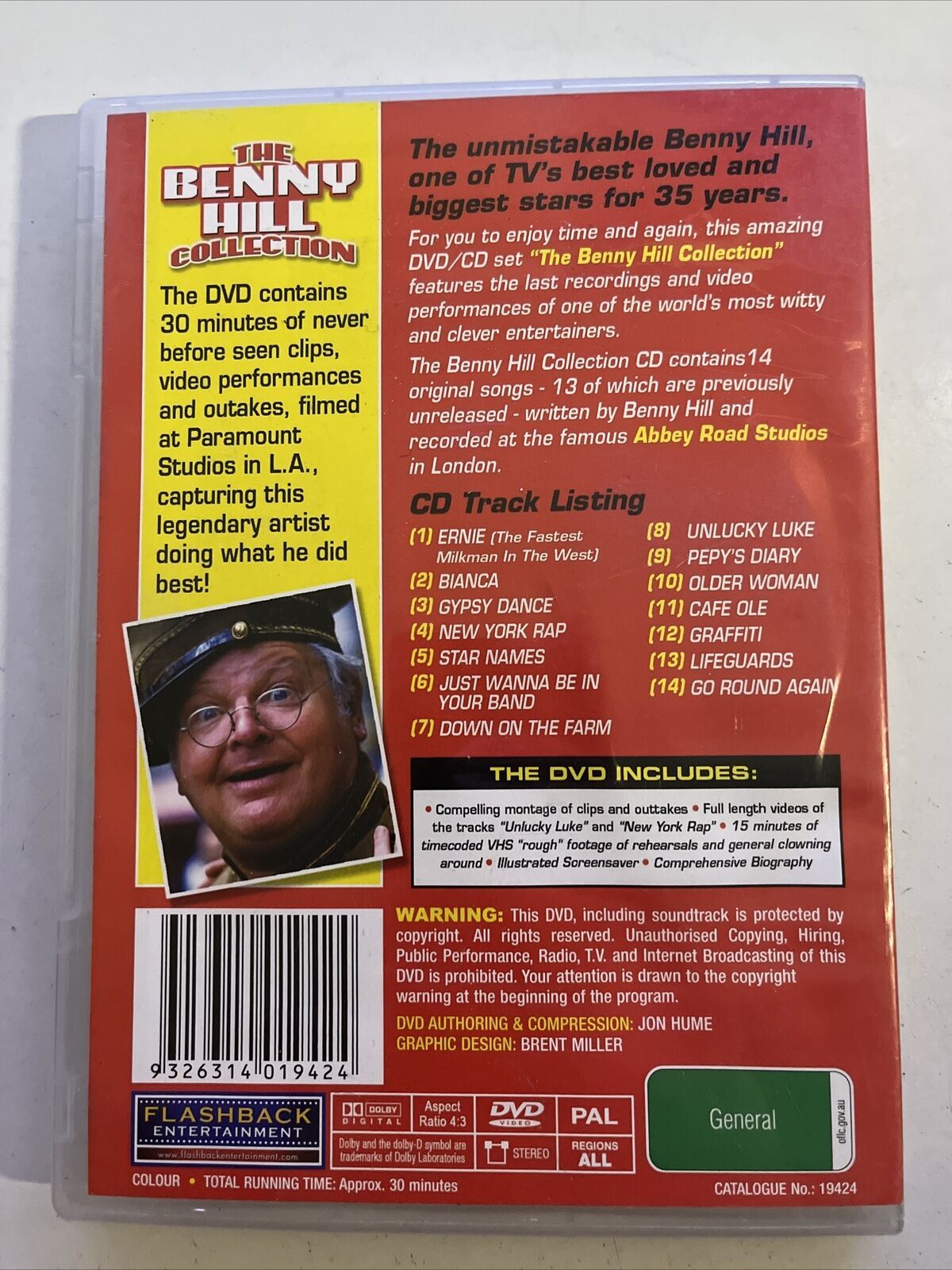 The Benny Hill Collection (DVD & CD Set) All Regions