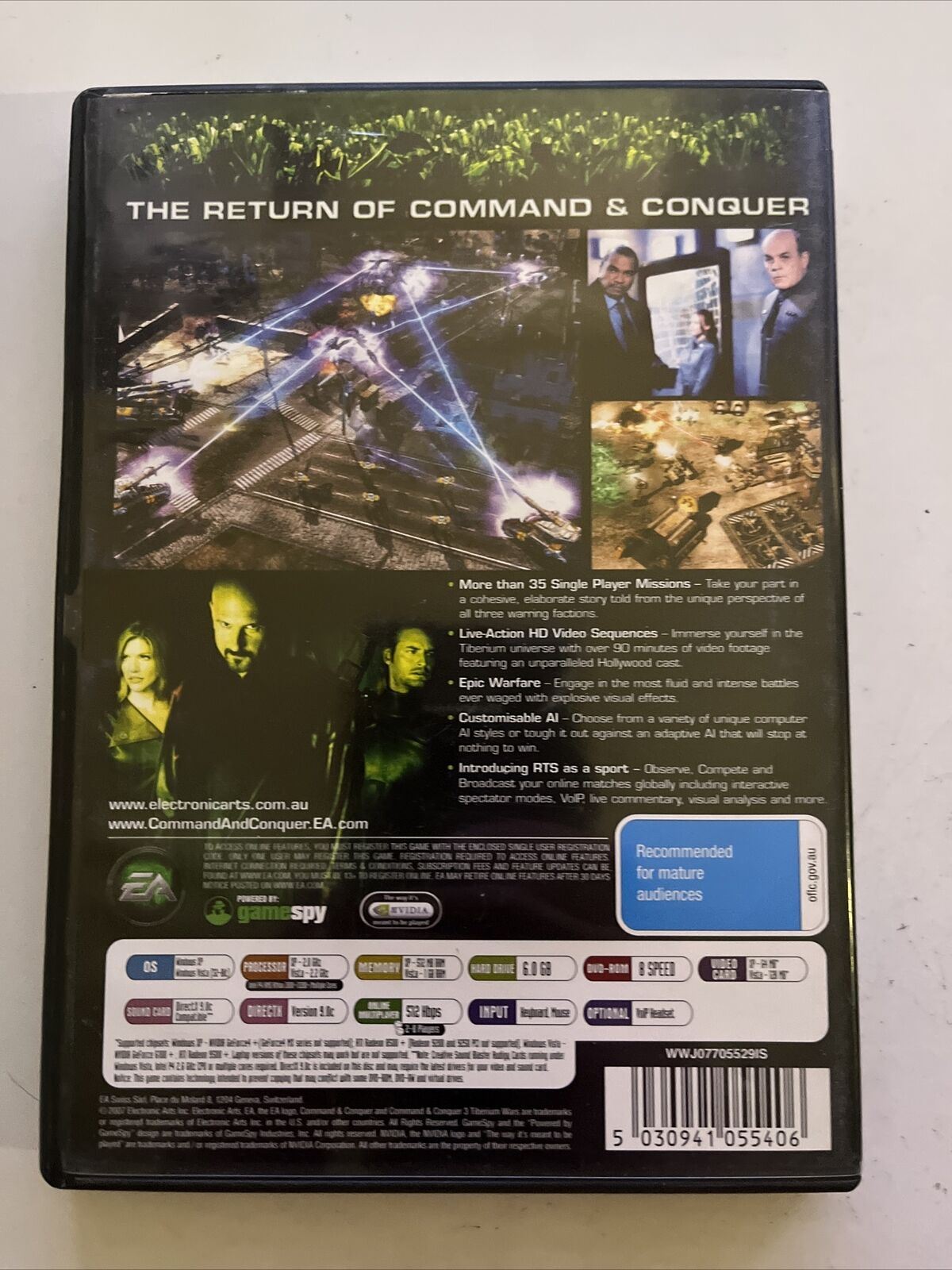 Command & Conquer 3 : Tiberium Wars - PC Windows Game Complete With Manual