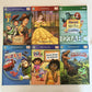 LeapFrog Tag Reading System with Case, 5 Books (Toy Story, Cars, Dora) and pen.