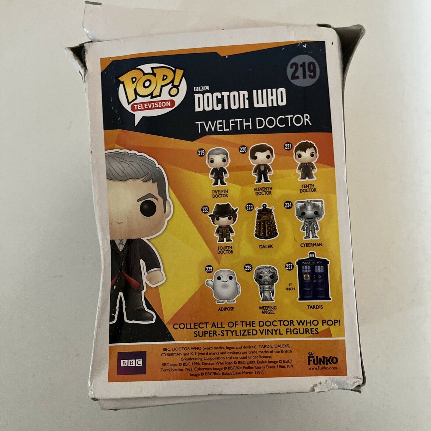 Dr Who - 12th Doctor #219 Pop! TV Vinyl - Funko 4630 Peter Capaldi