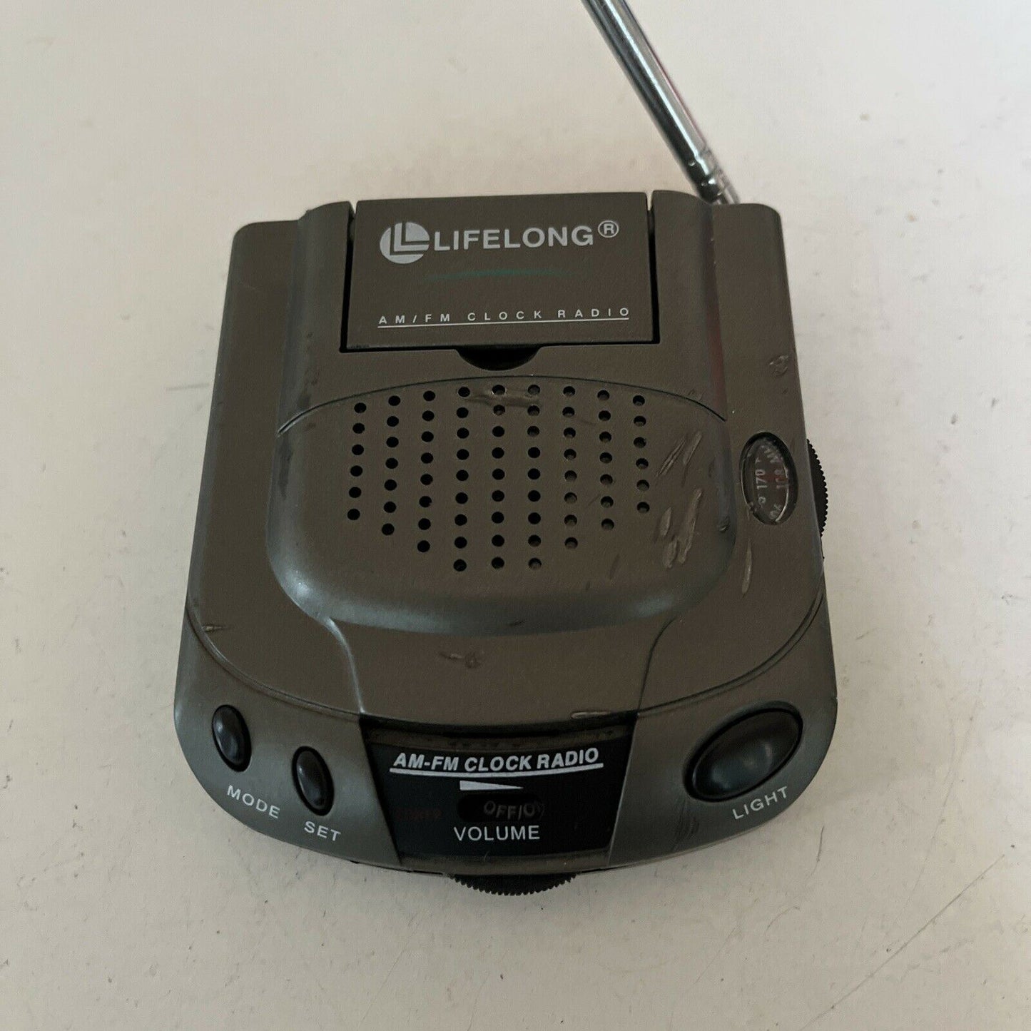 Lifelong Portable AM/FM Alarm Clock Radio Speaker