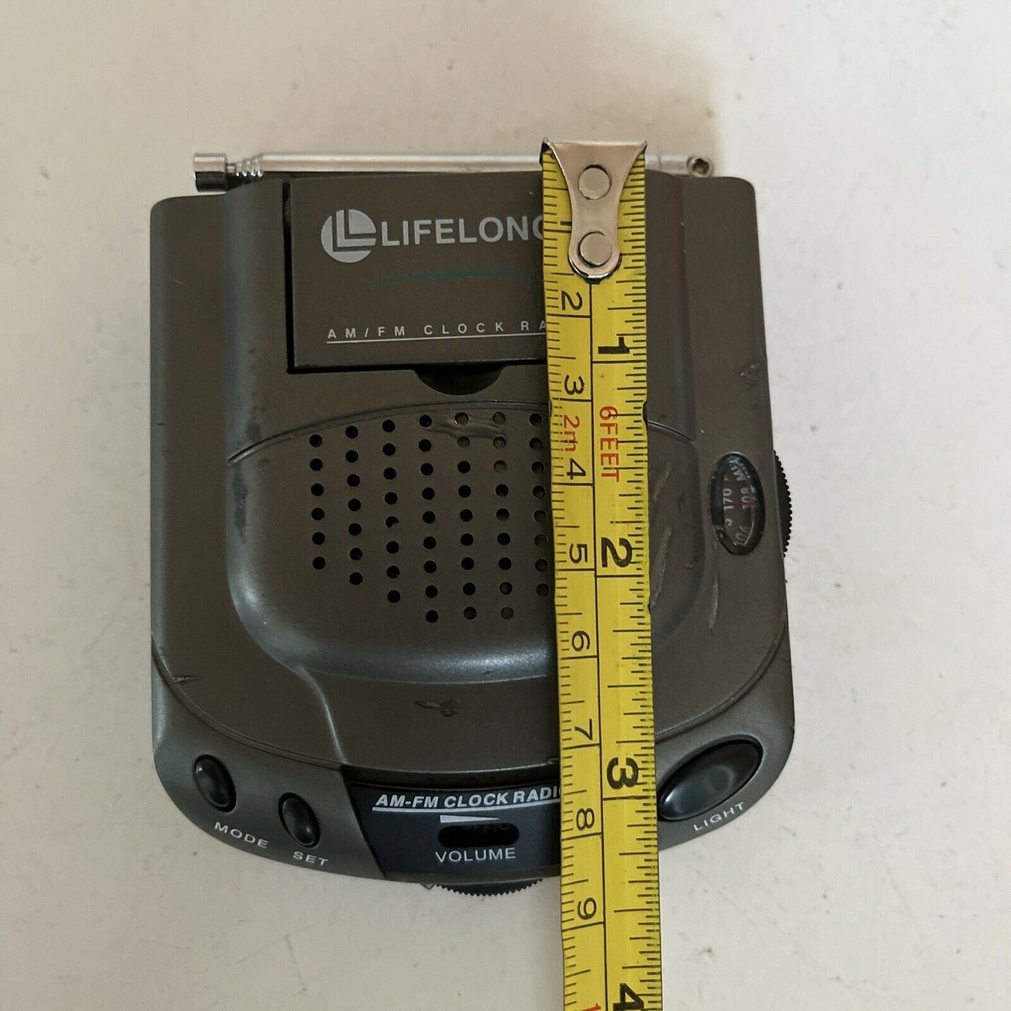 Lifelong Portable AM/FM Alarm Clock Radio Speaker