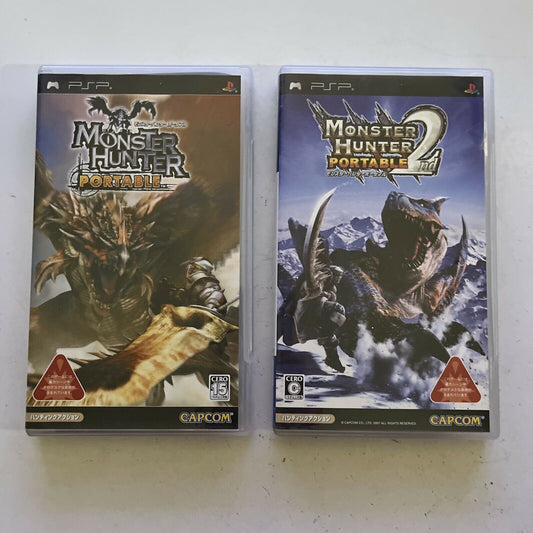 Monster Hunter Portable 1 + 2nd - Sony PSP JAPAN Game Complete