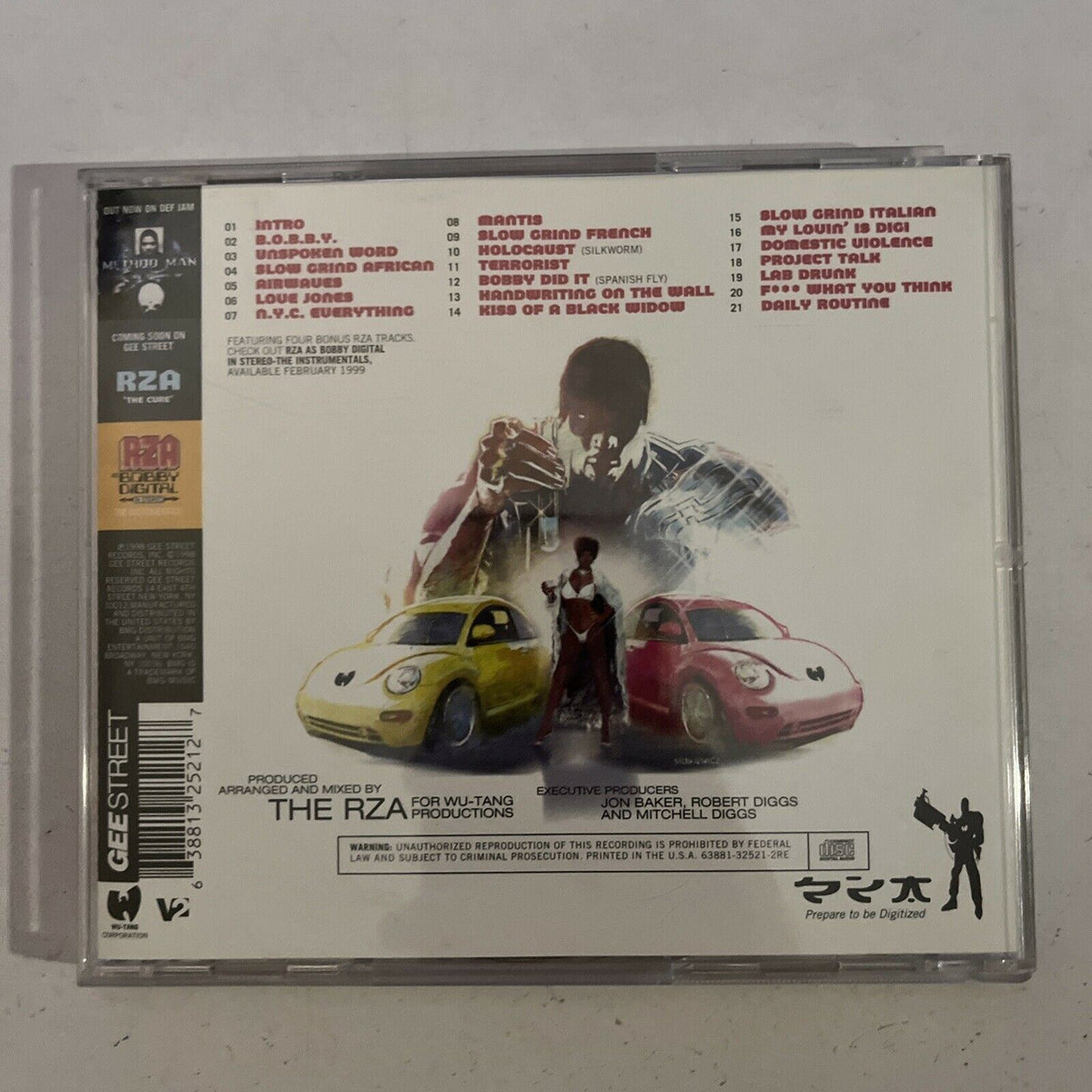 Bobby Rza RZA As Bobby Digital – RZA As Bobby Digital In Stereo CD 1998 Album ...
