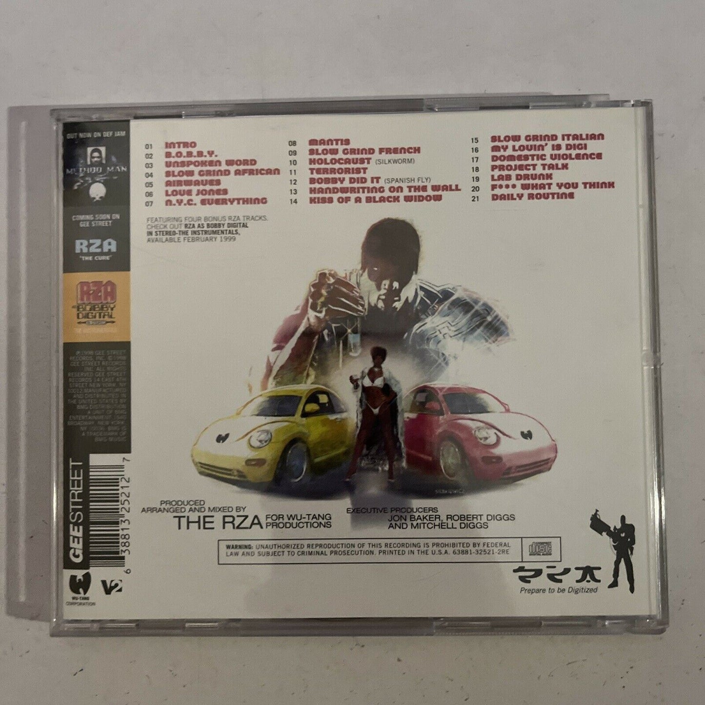 RZA As Bobby Digital – RZA As Bobby Digital In Stereo CD 1998 Album